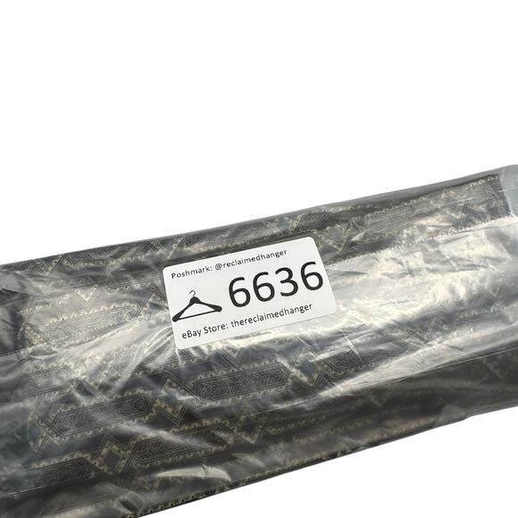 Henry Grethel Vintage Dress Tie Italian Silk Geometric Pattern 57" 4" - Picture 9 of 9